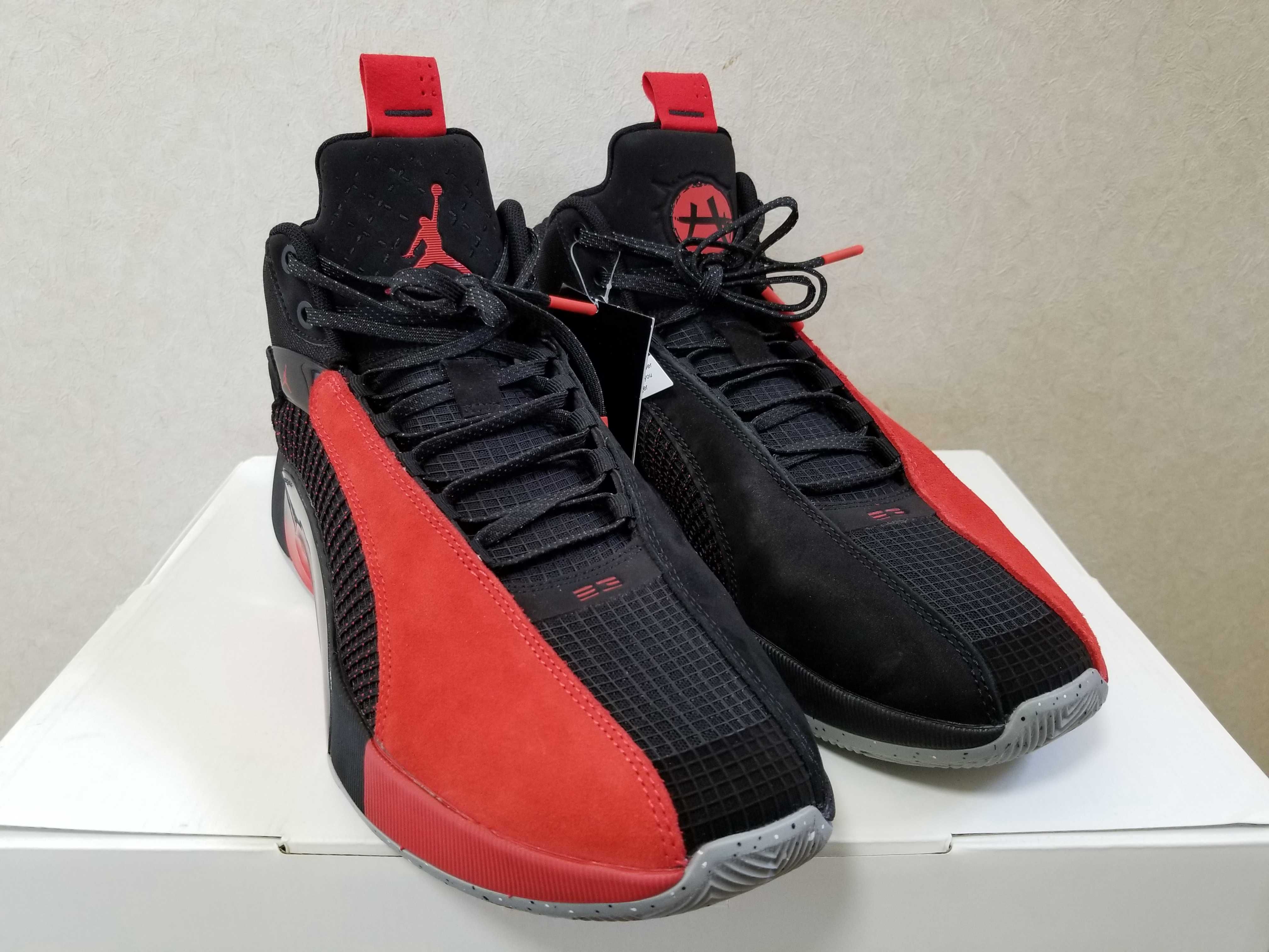 Nike Air Jordan XXXV Warrior "Black/University Red Cement Grey"