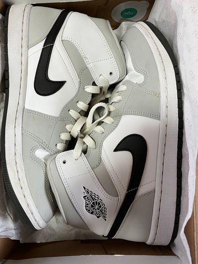 Nike Women's Air Jordan 1 Mid "Grey Fog/White/Black"