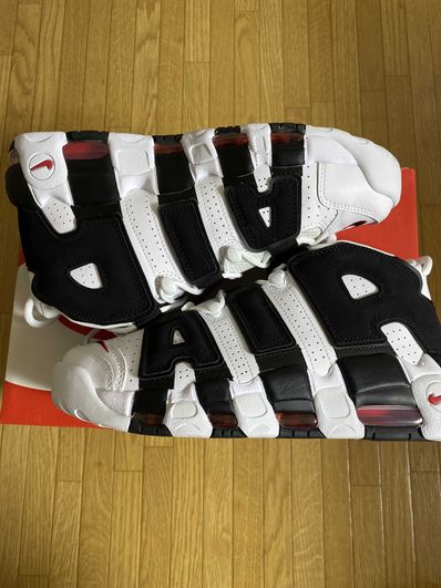 NIKE AIR MORE UPTEMPO "WHITE/BLACK/UNIVERSITY RED"(2020)