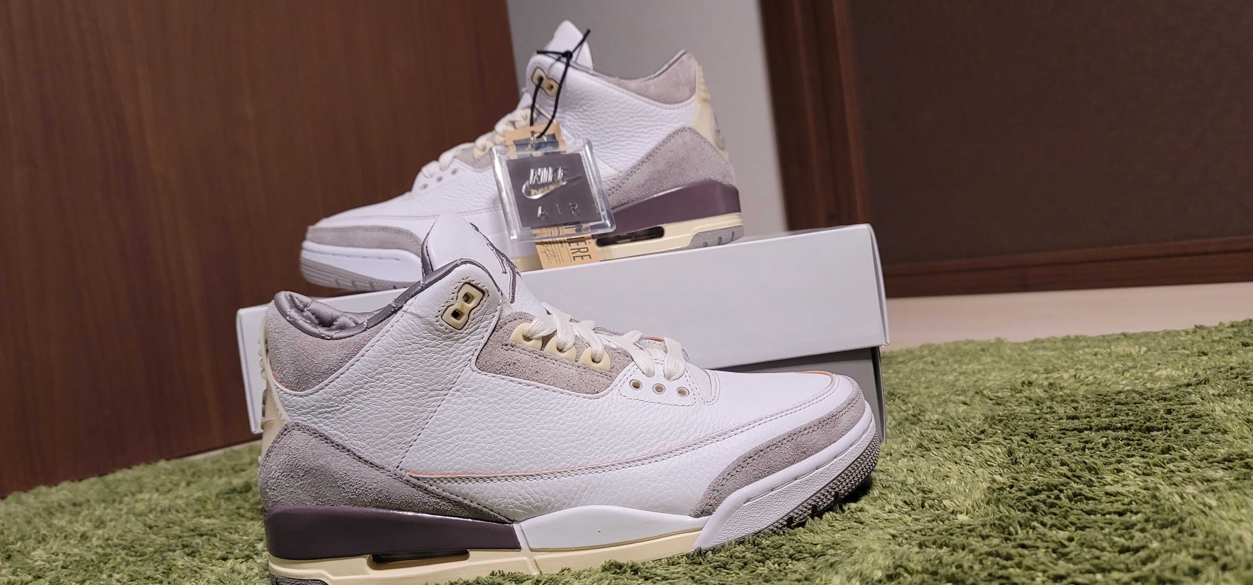 A Ma Maniere × Nike Women's Air Jordan 3 Retro SP "White/Medium Grey Violet Ore"