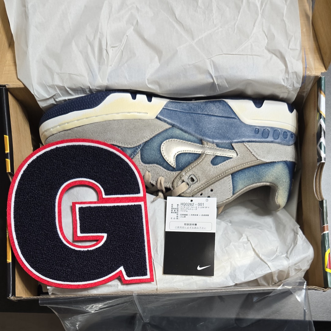 ニゴー × リーバイス × ナイキ エアフォース3 ロー "オリーブグレー" (NIGOヒールロゴ) (リーバイスタブ)