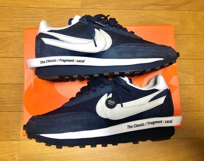 Fragment × sacai × Nike LD Waffle "Blackended Blue"