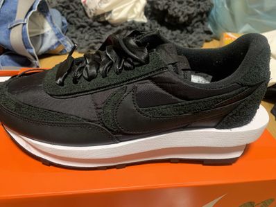 sacai × Nike LDV Waffle "Triple Black"