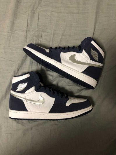 Nike Air Jordan 1 High OG CO.JP "White/Midnight Navy" (2020) (Standard Box)