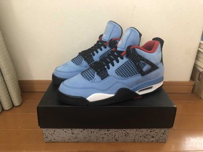 Travis Scott × Nike Air Jordan 4 Retro Cactus Jack "University Blue"