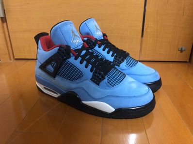 Travis Scott × Nike Air Jordan 4 Retro Cactus Jack "University Blue"