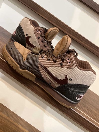 Travis Scott x Nike Air Trainer 1 SP "Archaeo Brown and Rust Pink"