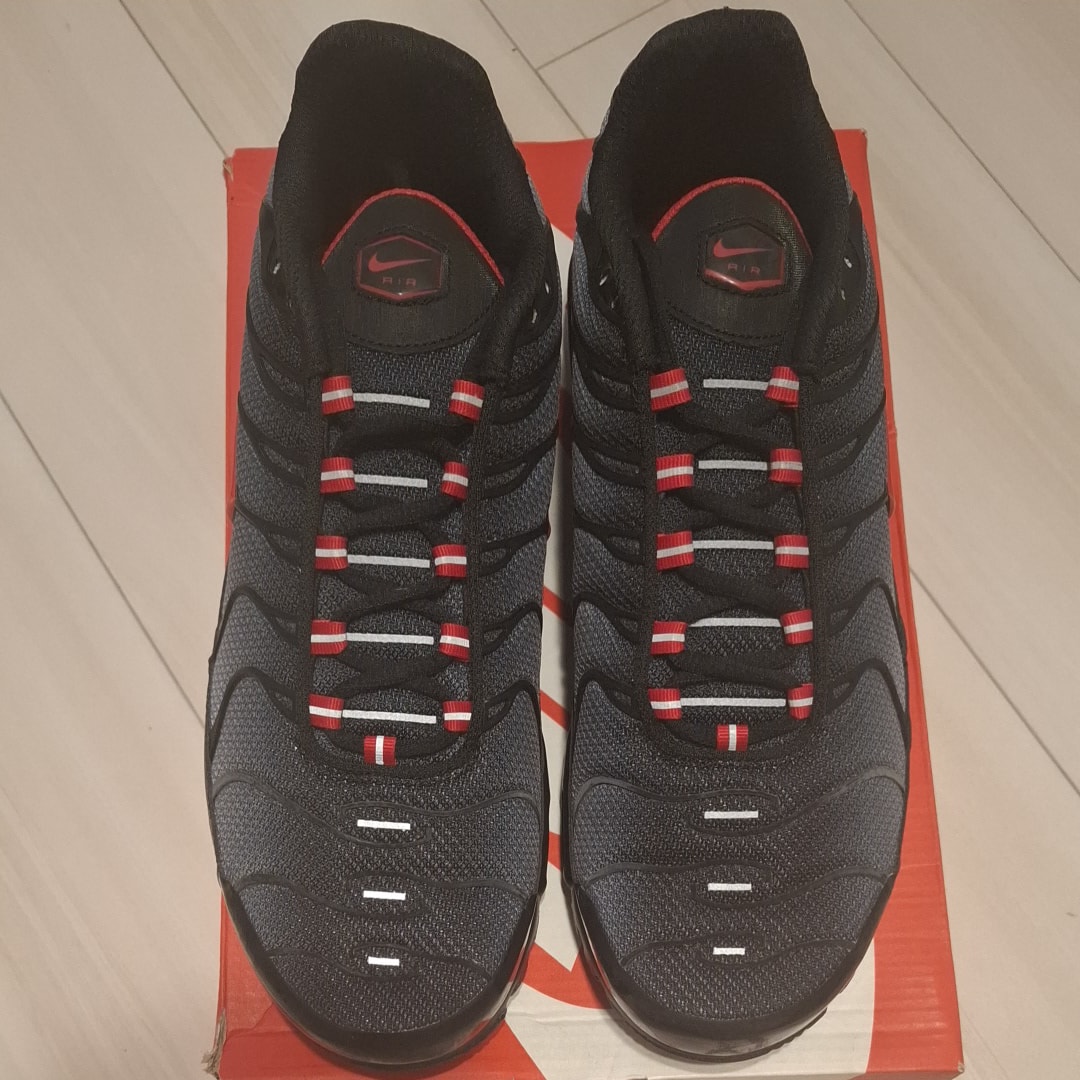 ナイキ エアマックスプラス "ブラック グラディエント レッド"