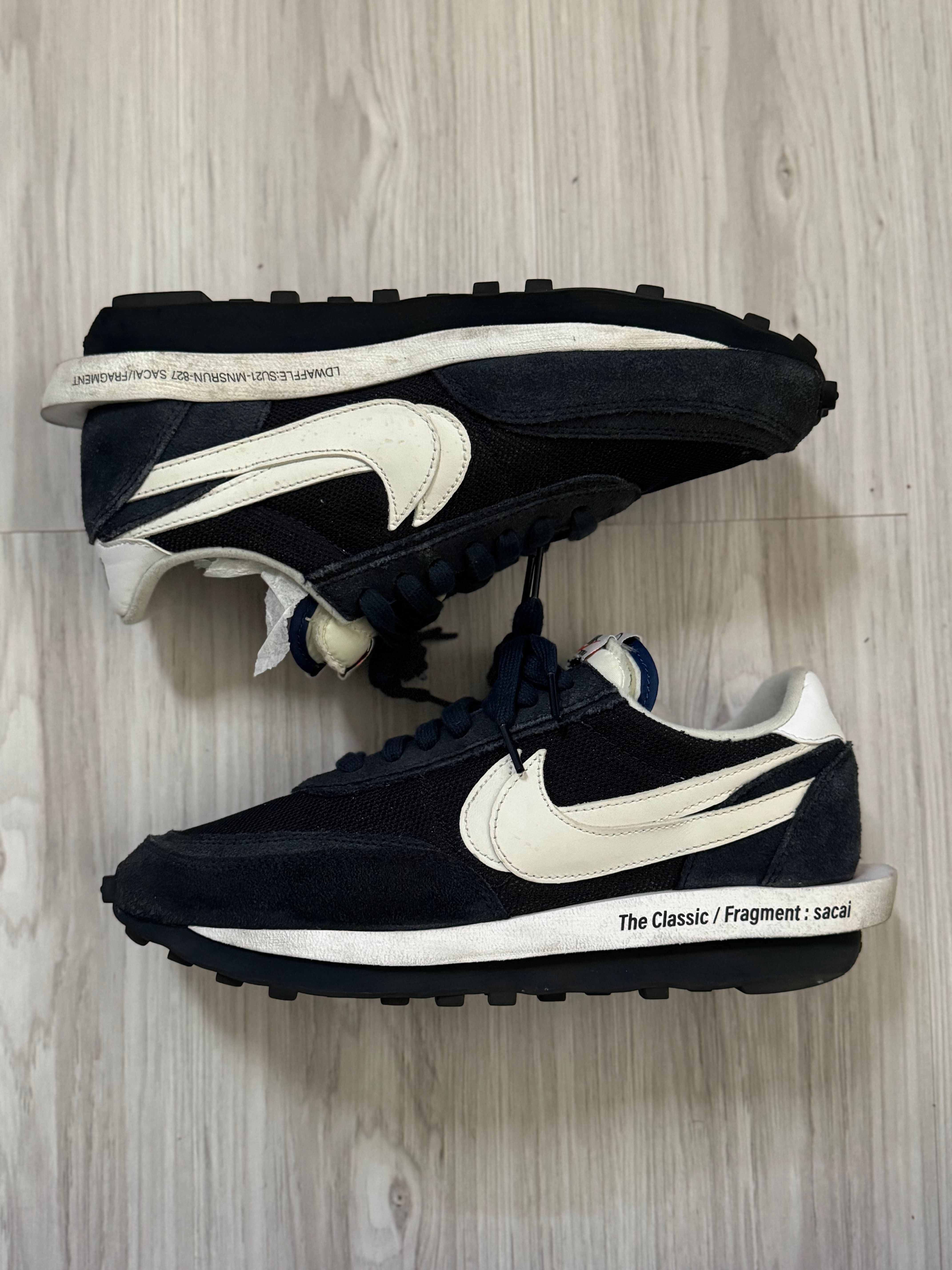 Fragment × sacai × Nike LD Waffle "Blackended Blue"