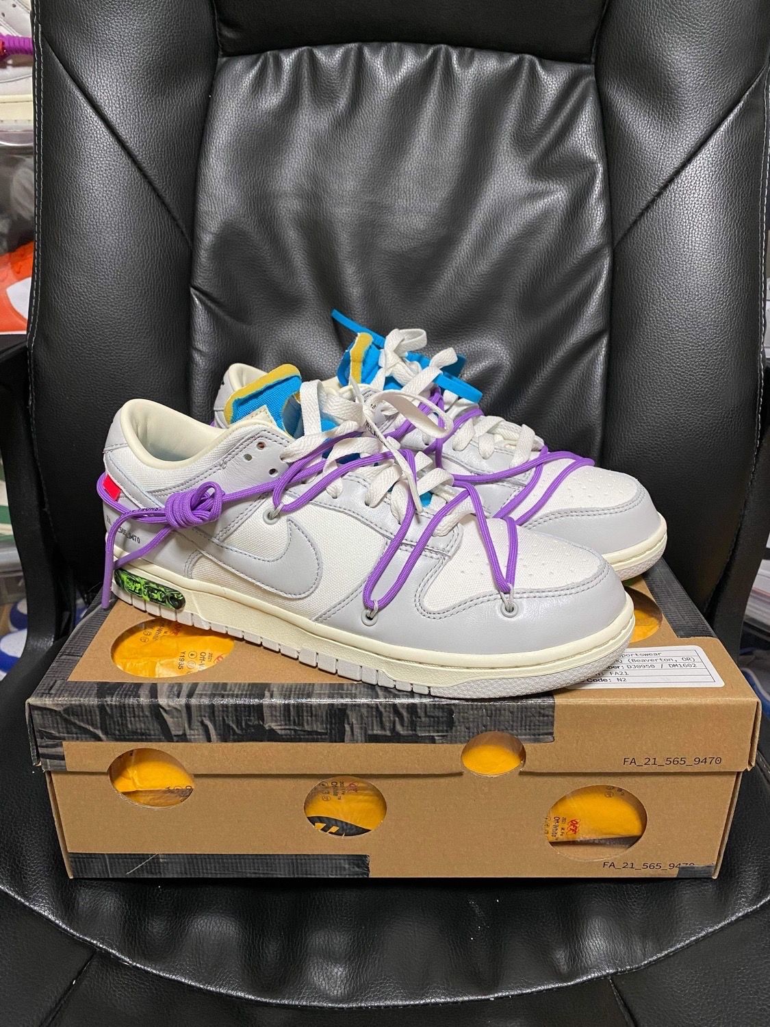 Off-White × Nike Dunk Low "Sail/Neutral Gray"