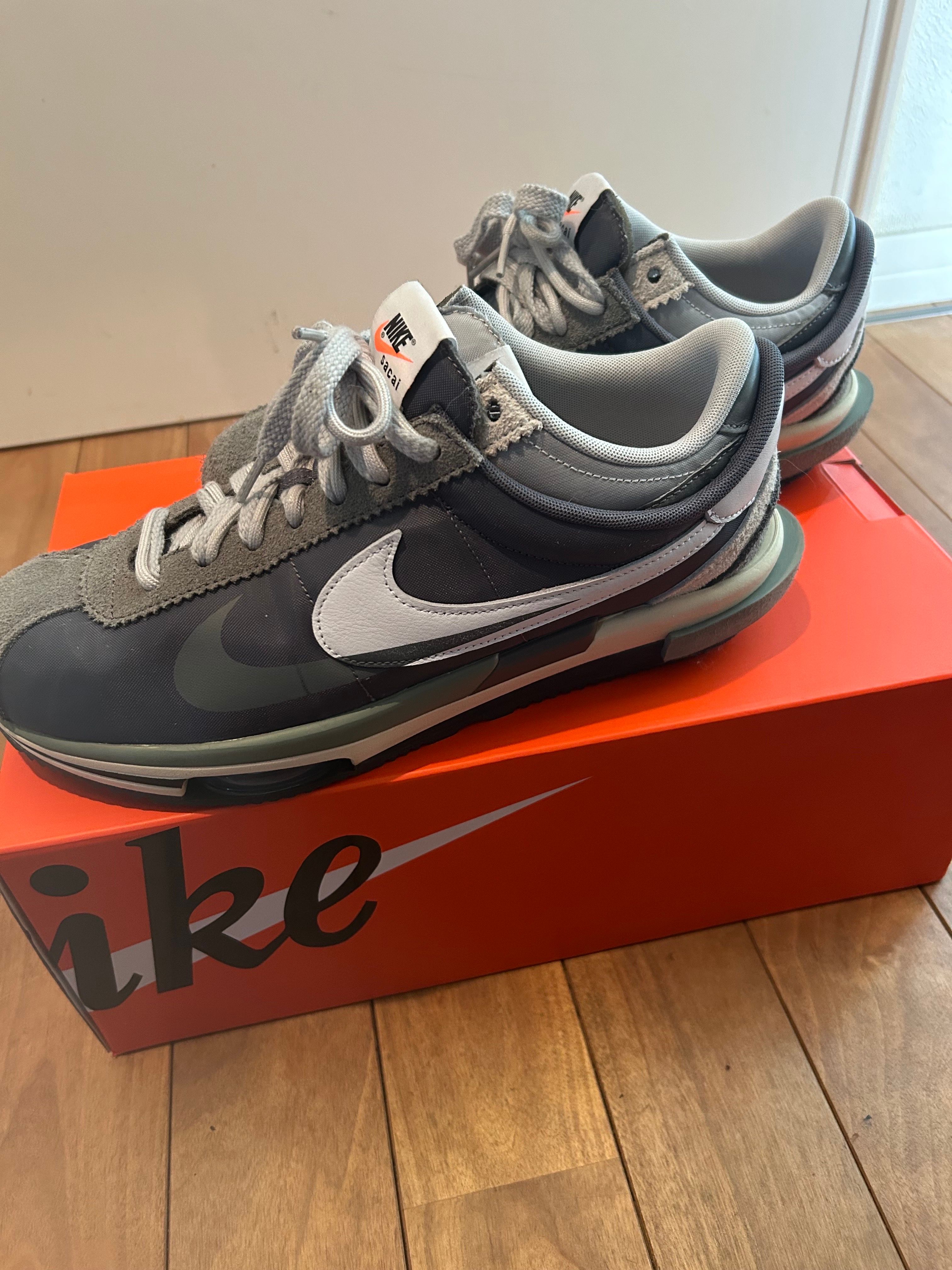 sacai × Nike Zoom Cortez "Iron Grey"