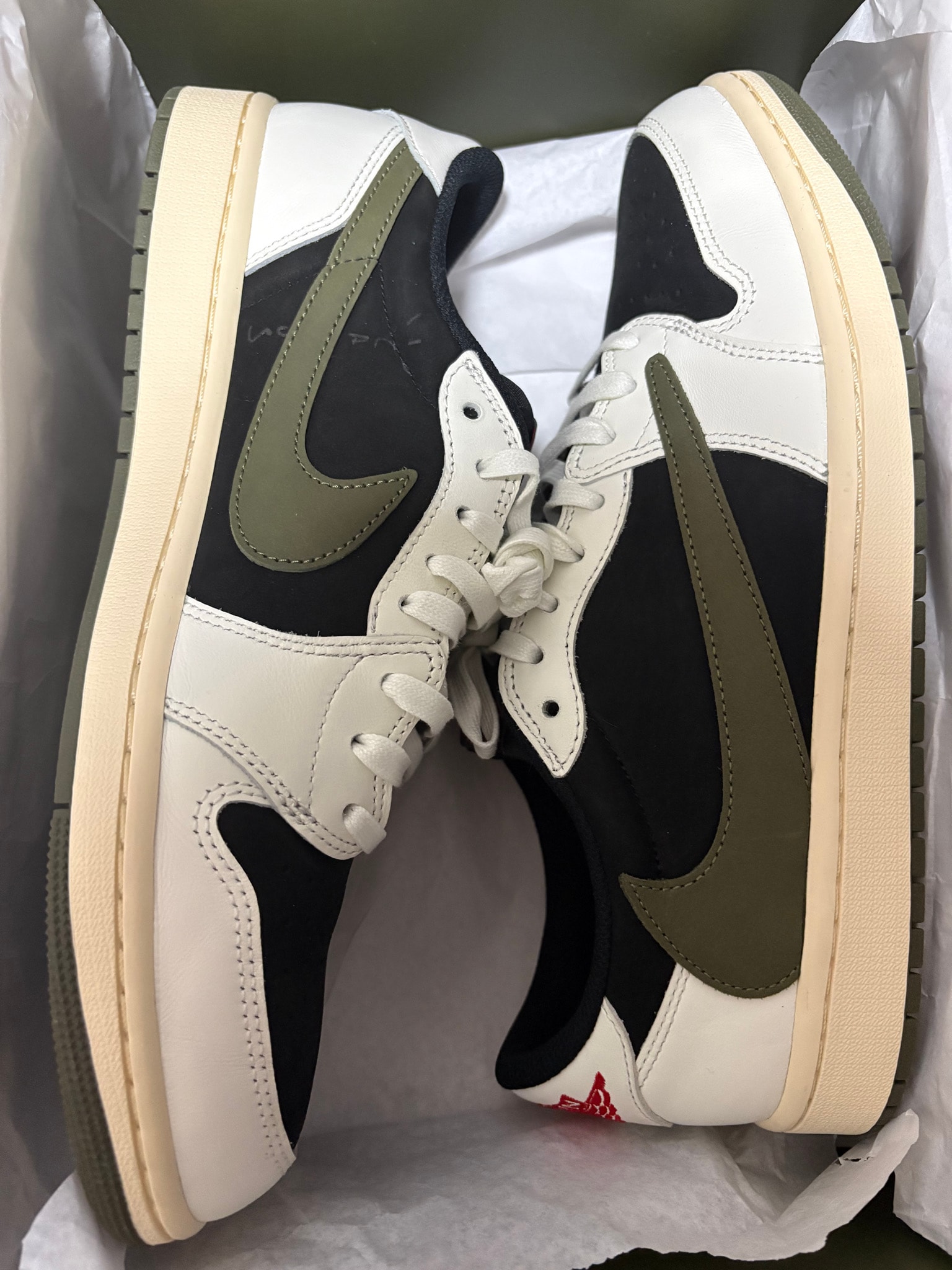 Travis Scott × Nike Women's Air Jordan 1 Low OG "Medium Olive"