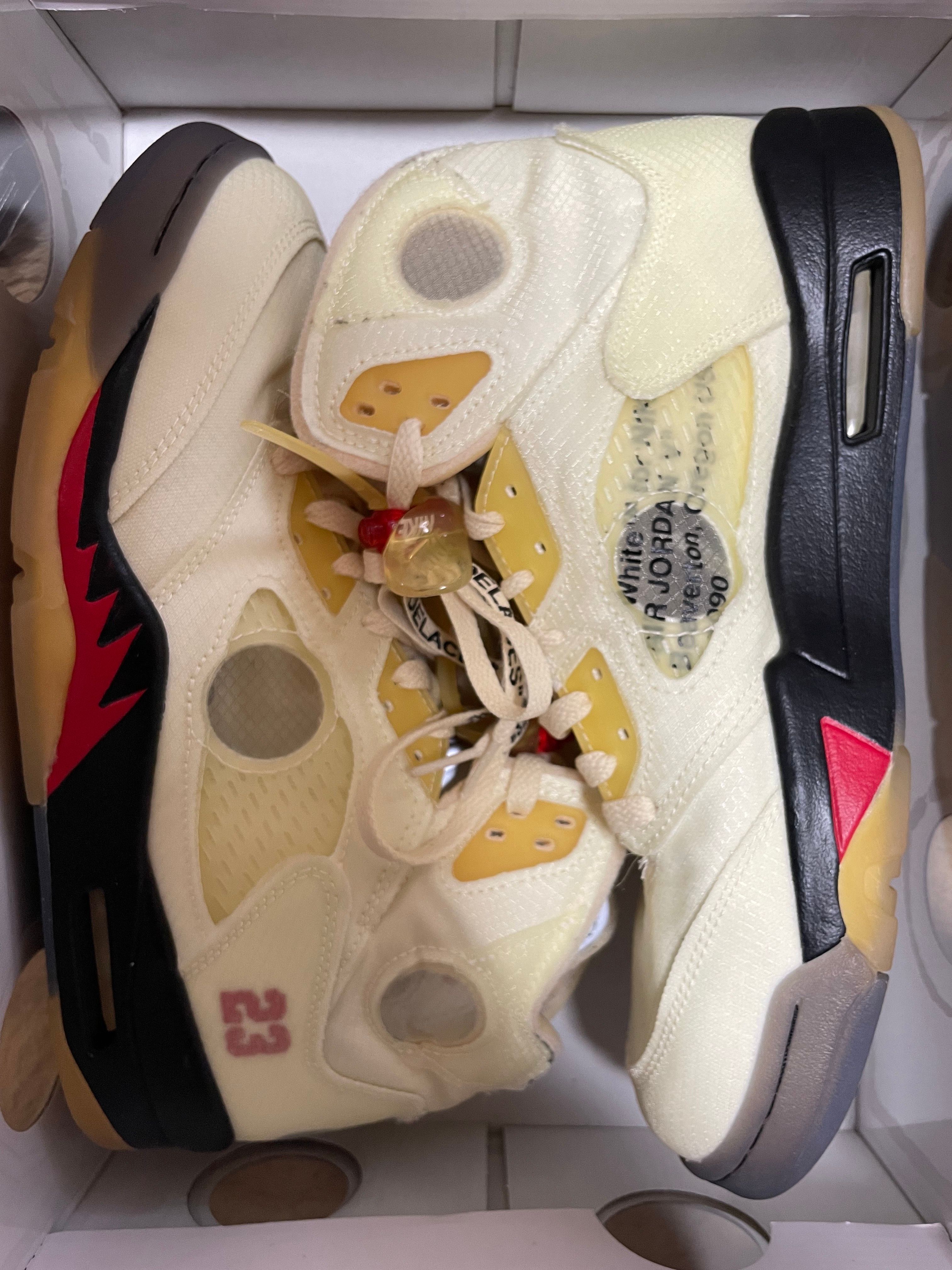 Off-White × Nike Air Jordan 5 "Sail"  