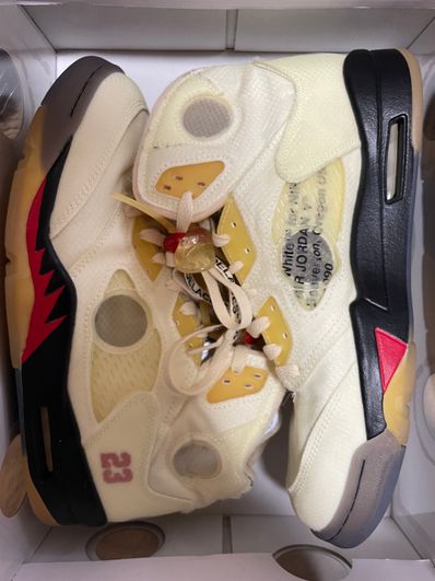 Off-White × Nike Air Jordan 5 "Sail"