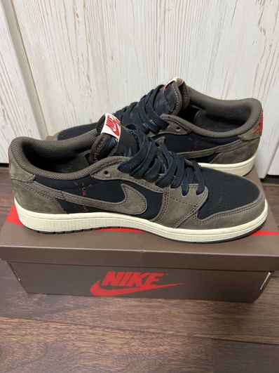 Travis Scott × Nike Air Jordan 1 Low OG SP-T "Black/Dark Mocha"
