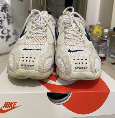 Stussy × Nike Air Zoom Spiridon CG 2 "Fossil/Black"