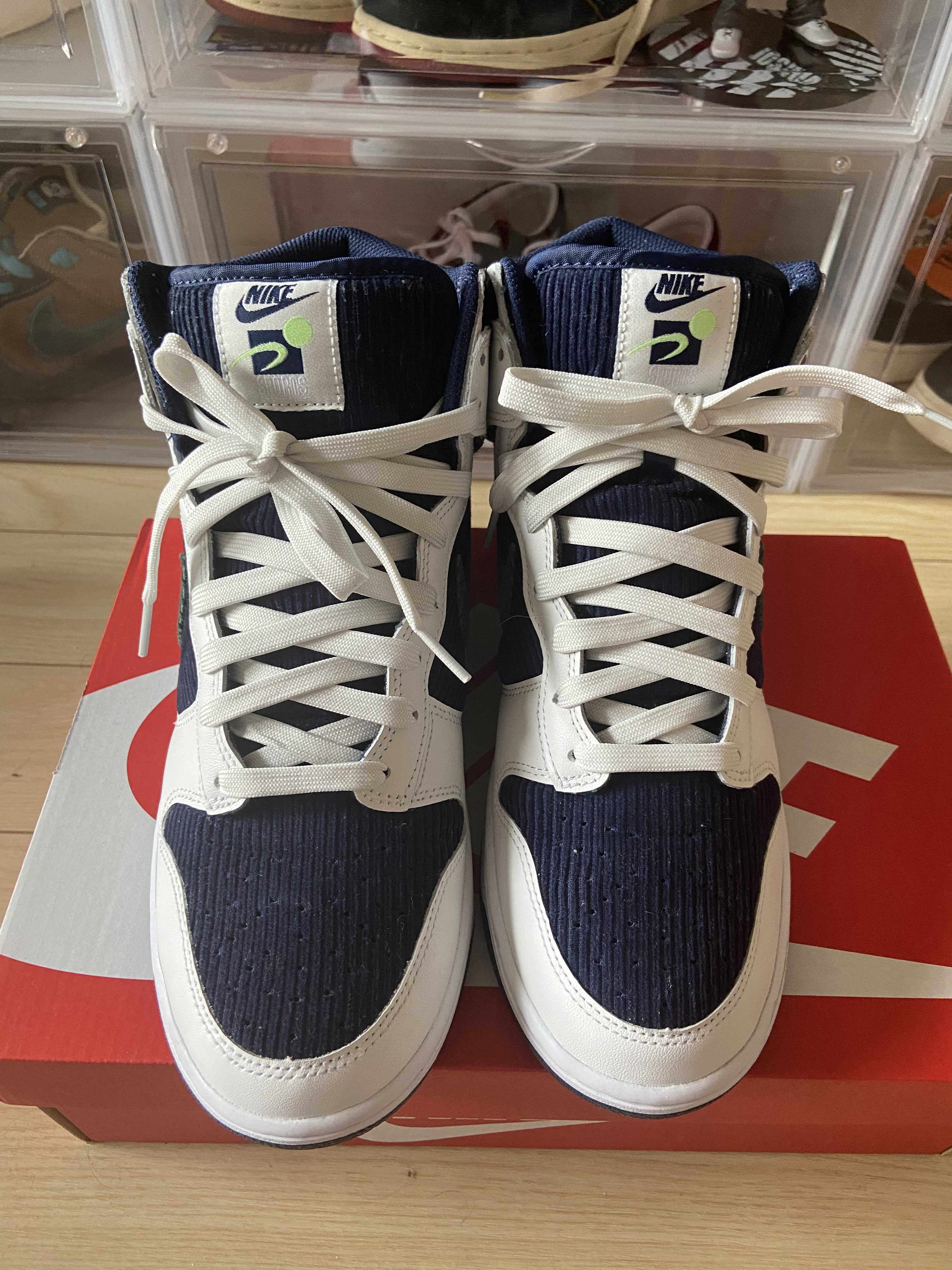 Nike Dunk High EMB "College Navy"