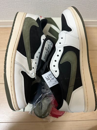 Travis Scott × Nike Women's Air Jordan 1 Low OG "Medium Olive"