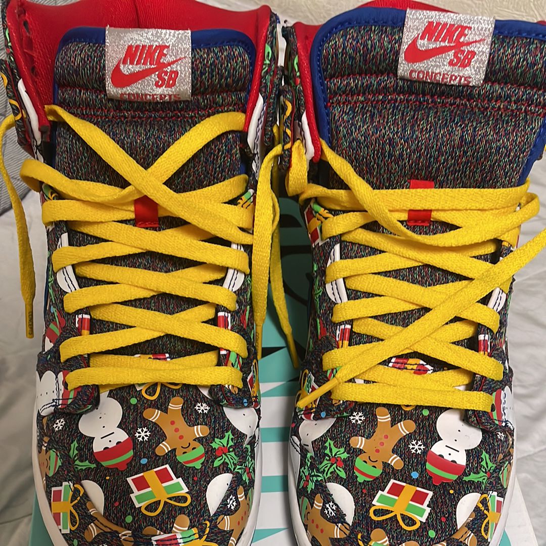CONCEPTS × Nike SB Dunk High "Ugly Christmas Sweater" (2017)