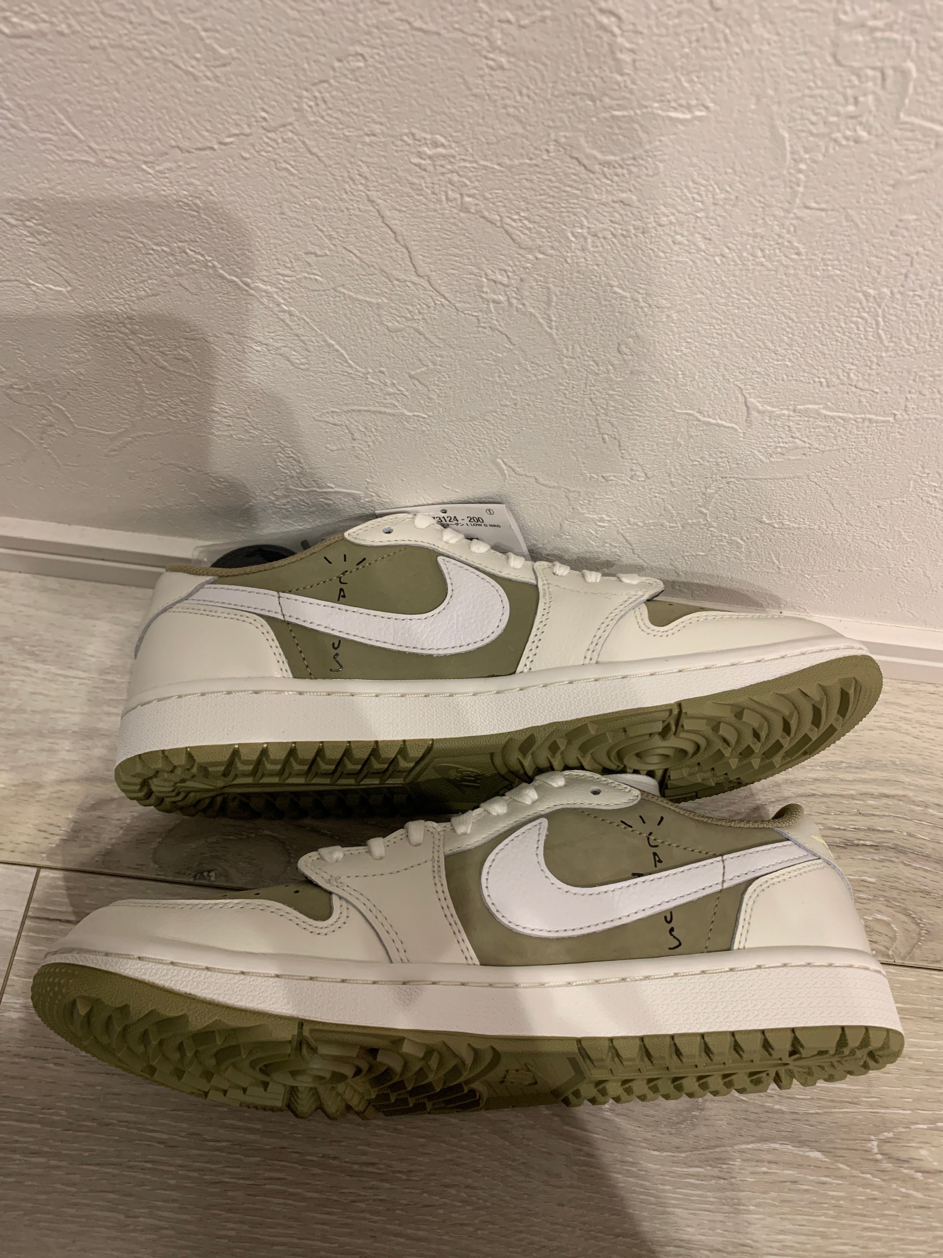 Travis Scott × Nike Air Jordan 1 Low Golf NRG "Neutral Olive"