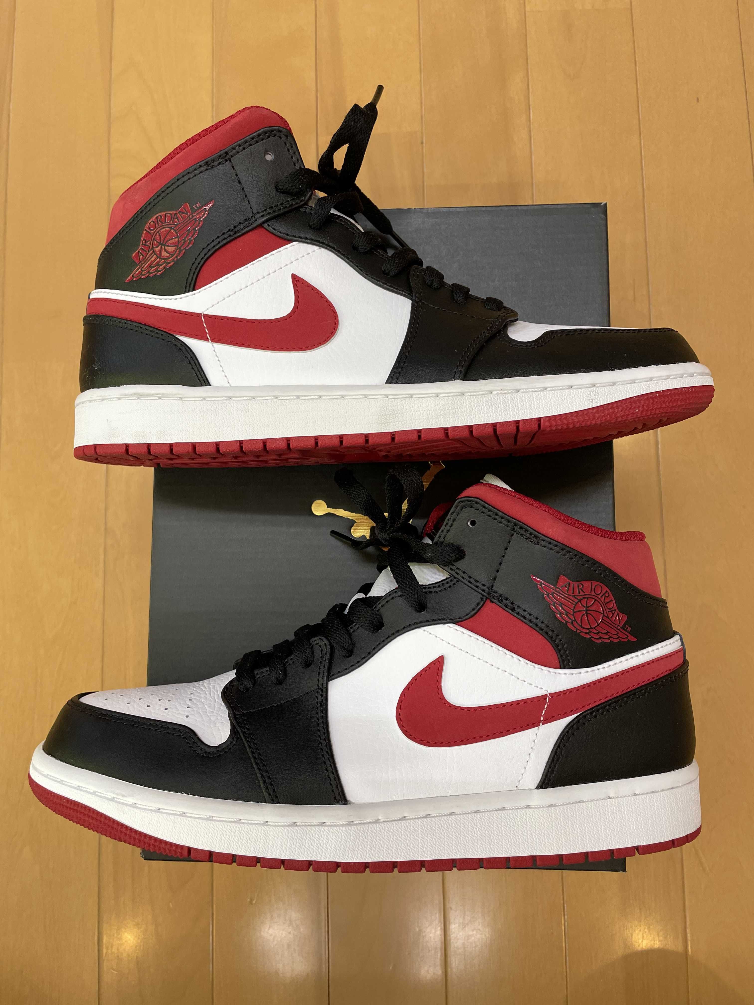 Nike Air Jordan 1 Mid "White/Gym Red Black"