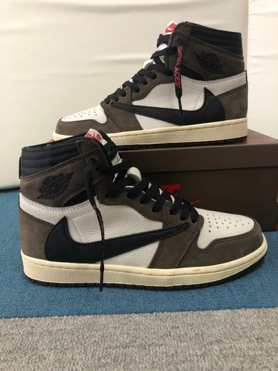 Travis Scott × Nike Air Jordan 1 Retro High OG TS SP "Sail/Dark Mocha"