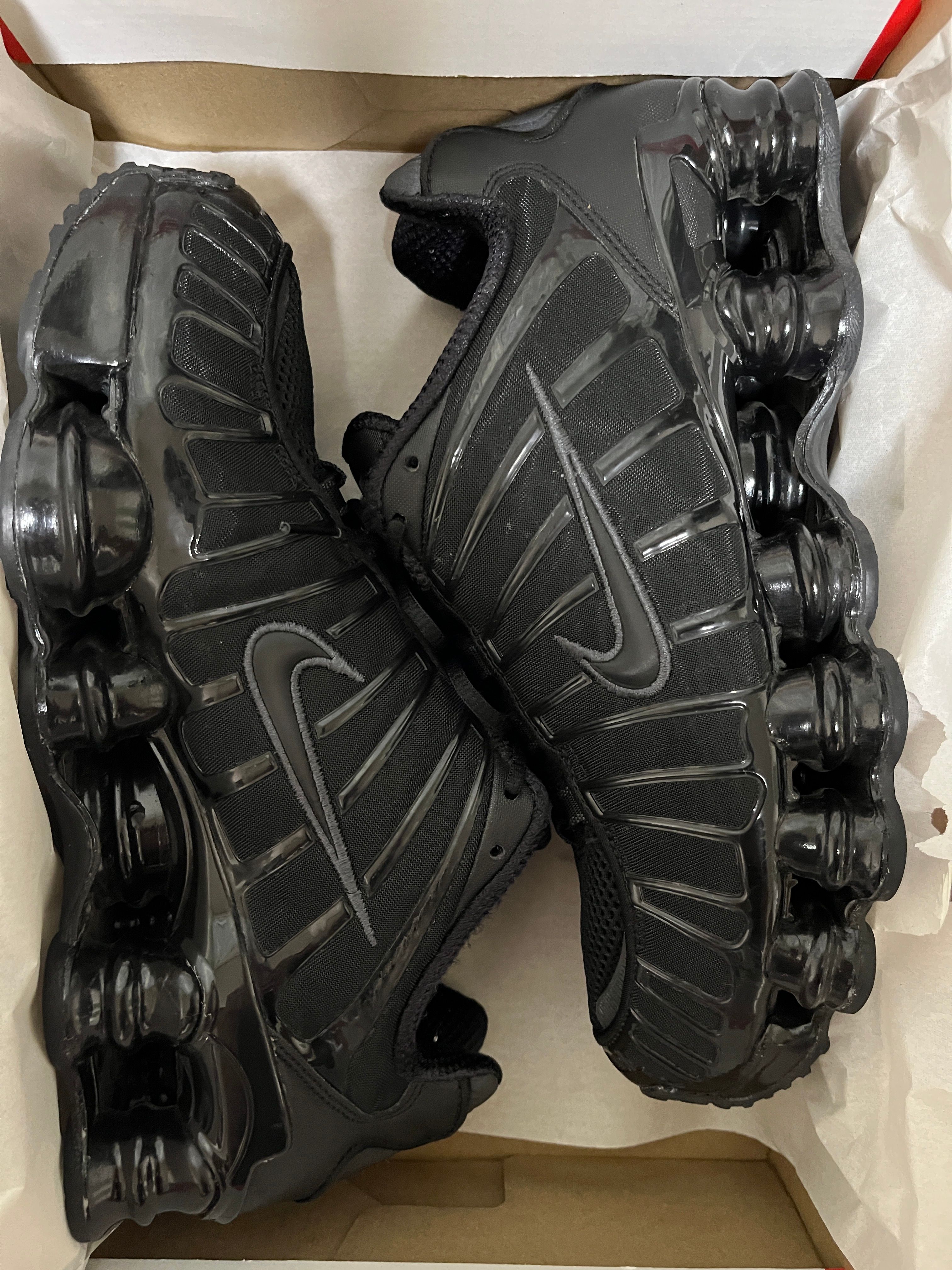 Nike Shox TL "Black/Metallic Hematite/Max Orange/Black"