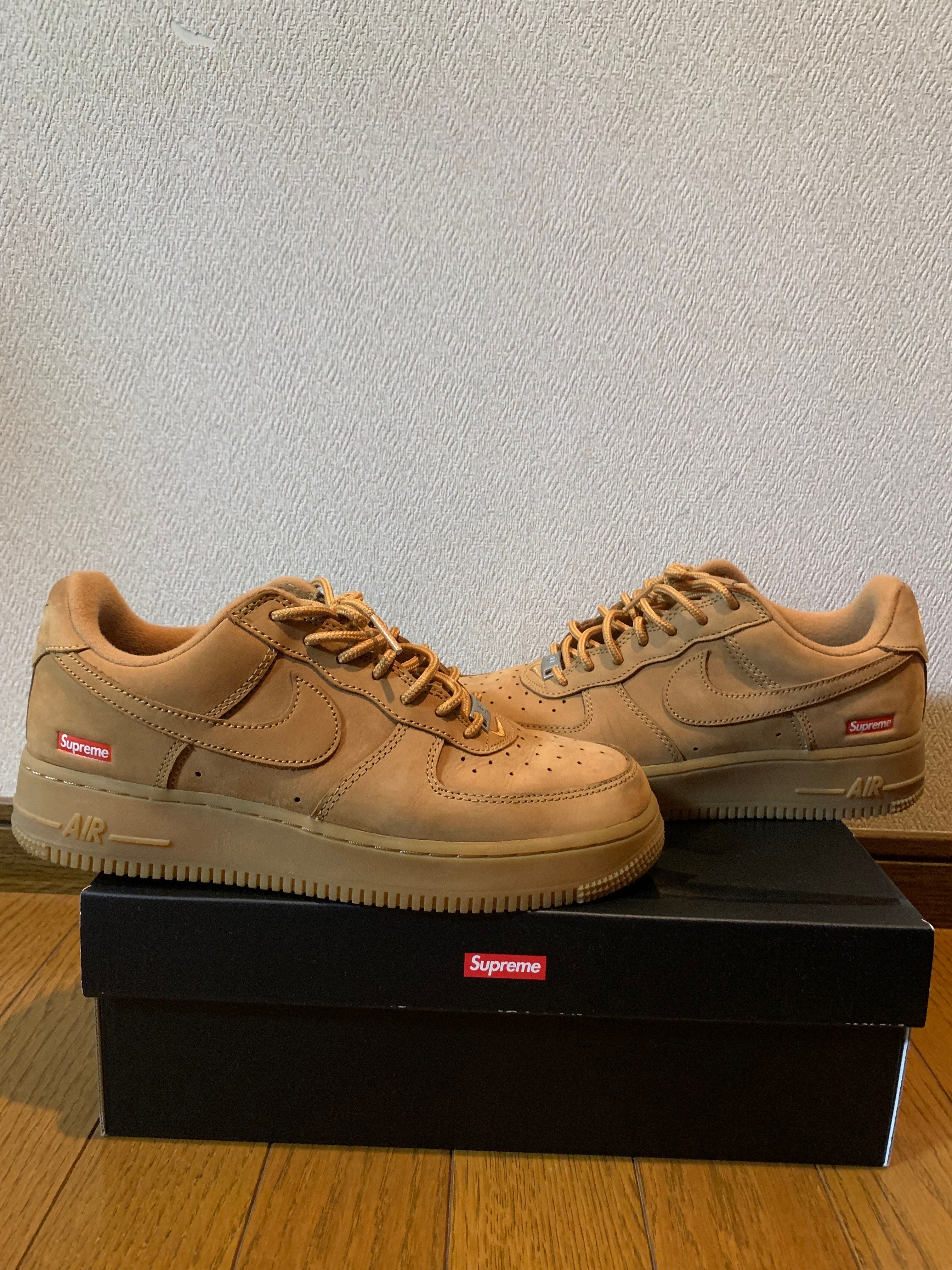 Supreme × Nike Air Force 1 Low "Flax/Wheat"
