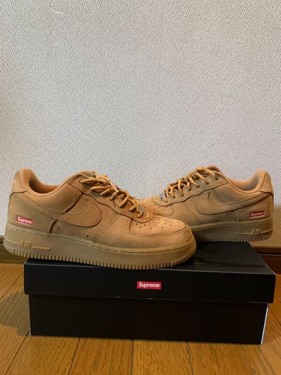 Supreme × Nike Air Force 1 Low "Flax/Wheat"