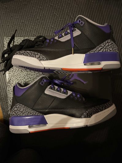 Nike Air Jordan 3 Retro "Black/Court Purple"