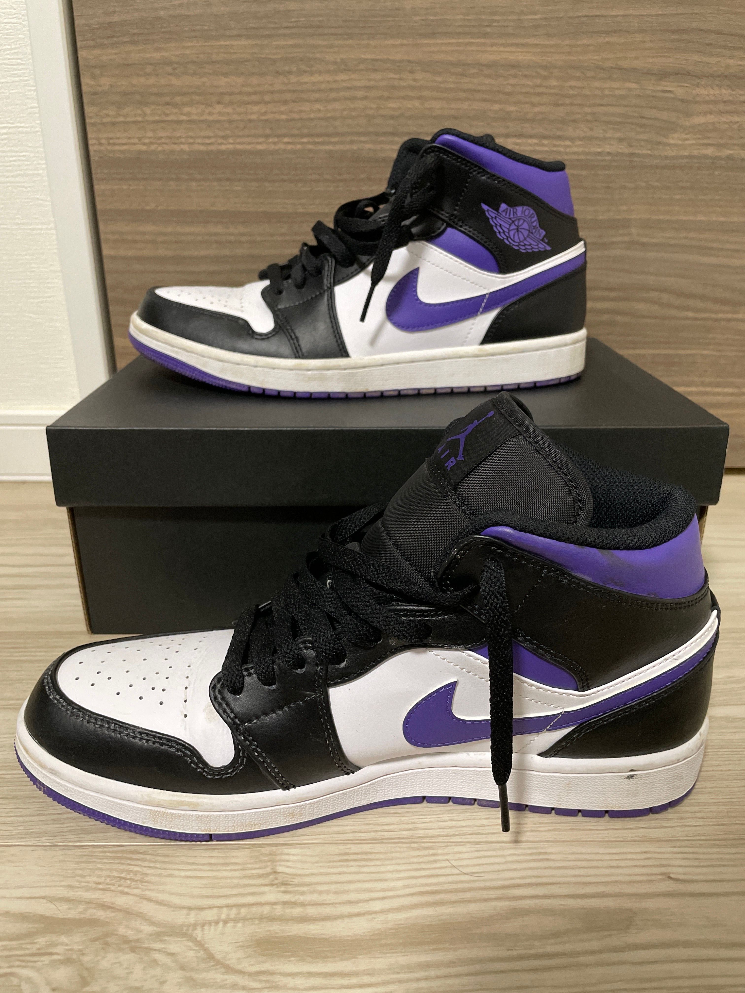 Nike Air Jordan 1 Mid "Black/Court Purple"