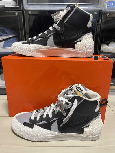 sacai × NIKE BLAZER MID "BLACK/WOLF GREY/WHITE"