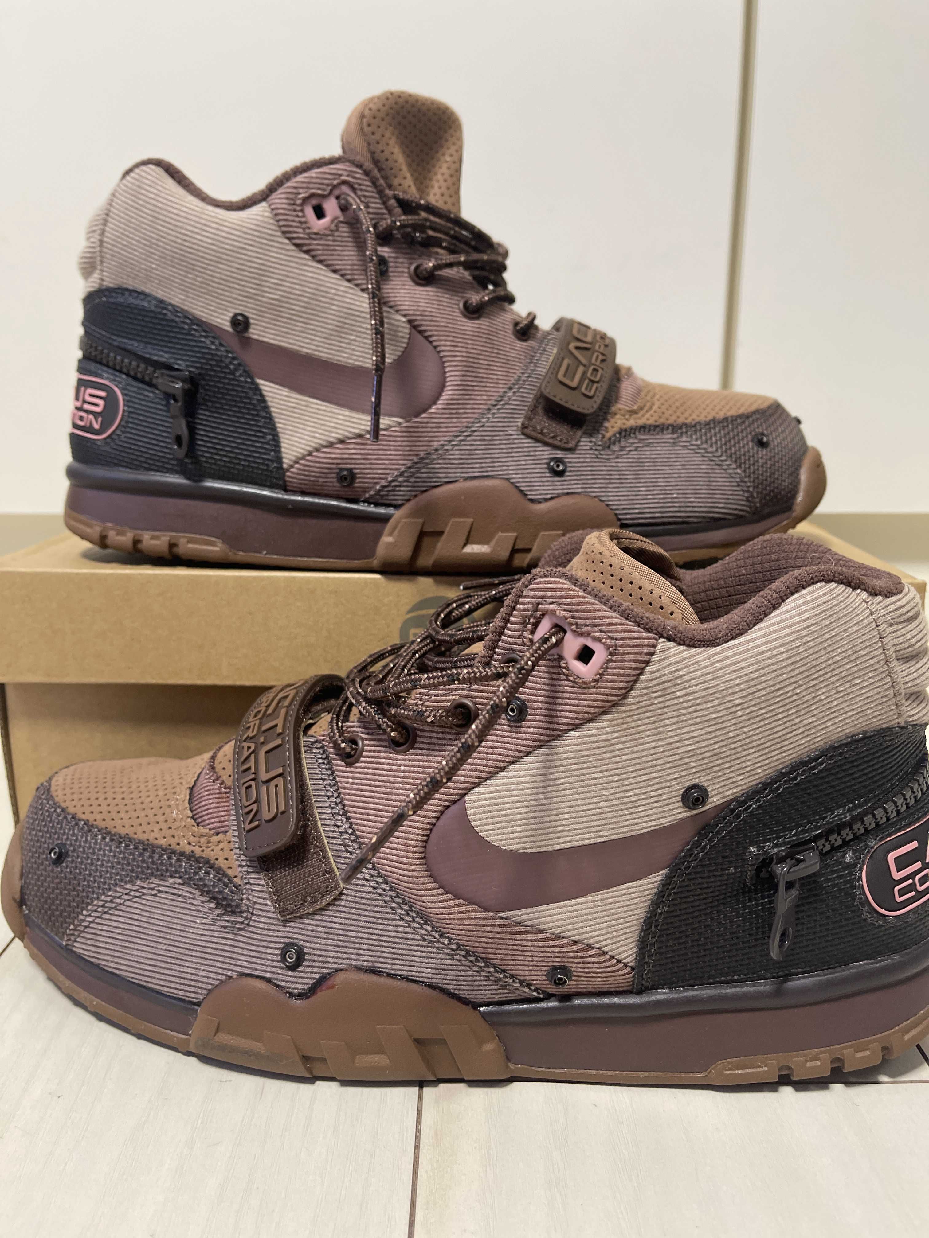 Travis Scott x Nike Air Trainer 1 SP "Archaeo Brown and Rust Pink"