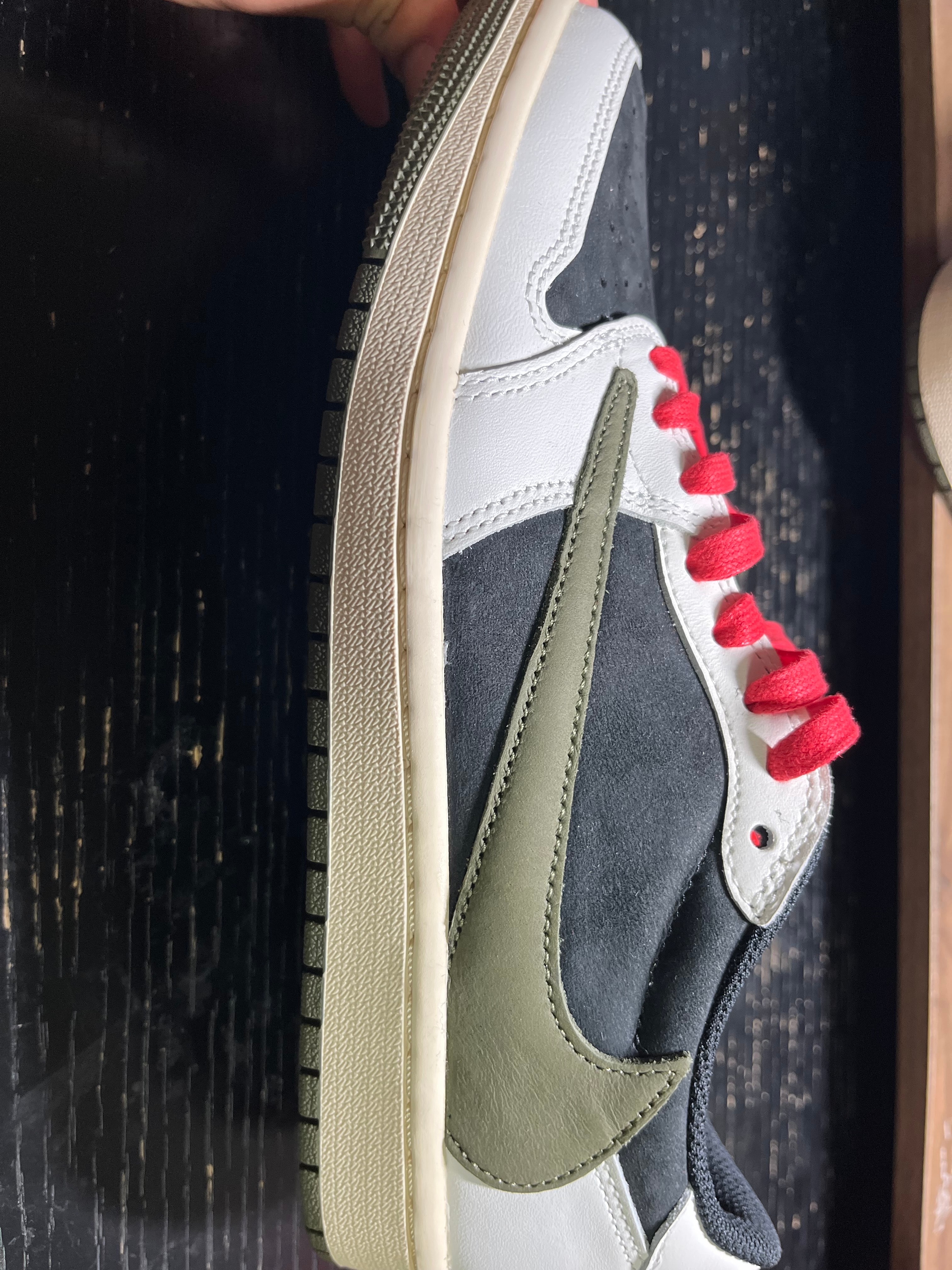 Travis Scott × Nike Women's Air Jordan 1 Low OG "Medium Olive"