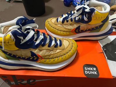 Jean-Paul Gaultier × sacai × Nike VaporWaffle "Sesame/Multi Color"