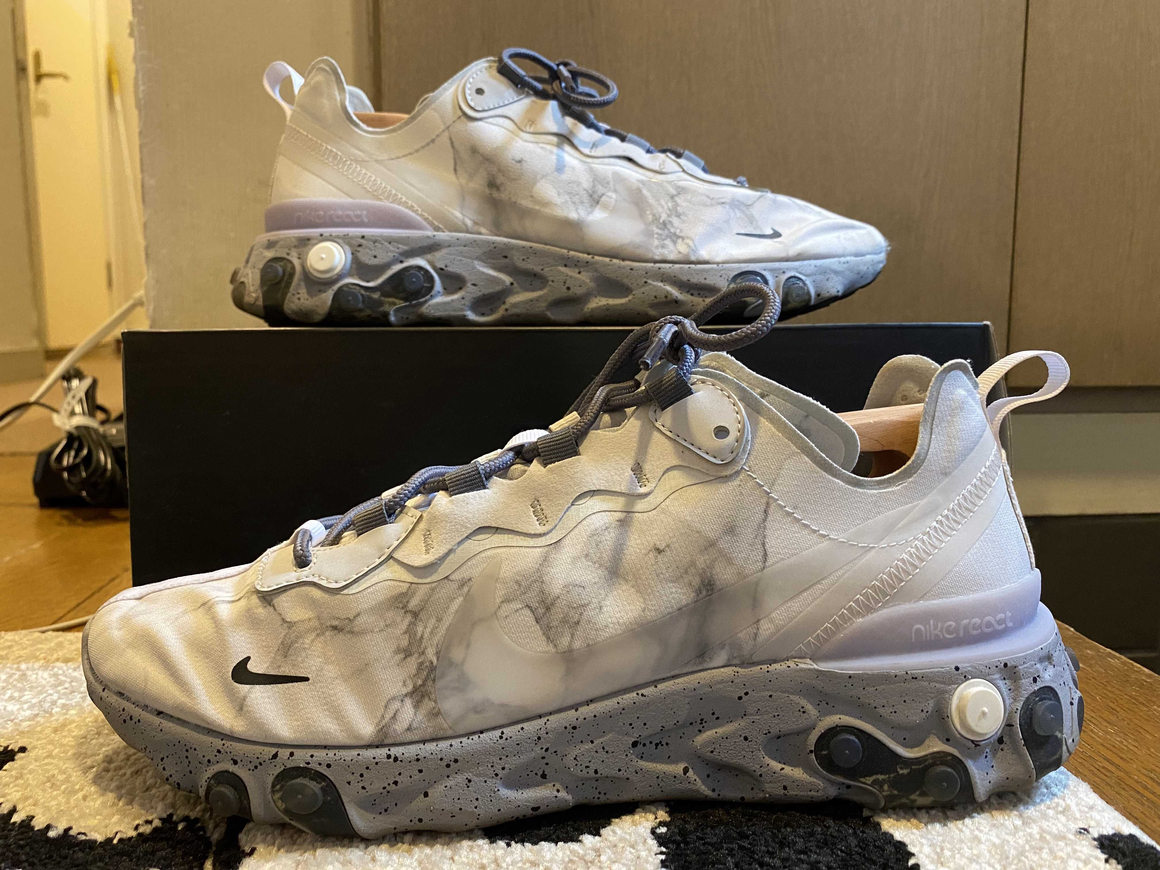 KENDRICK LAMAR×NIKE REACT ELEMENT 55 "PURE PLATINUM/CLEAR-WOLF GREY-BLACK"