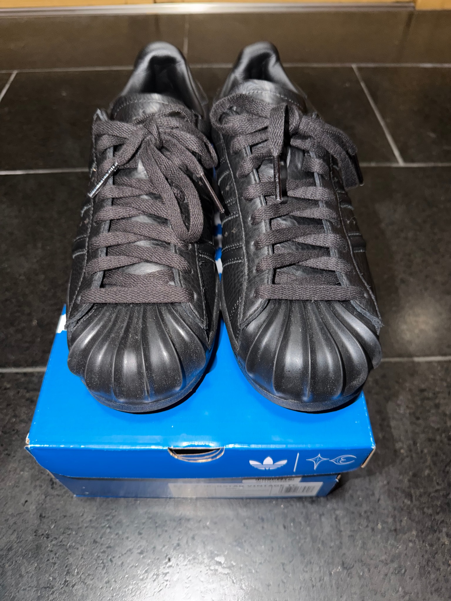 THUG CLUB × adidas Superstar Vintage "Core Black"