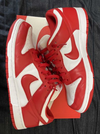 Nike Dunk Low SP "White and University Red"