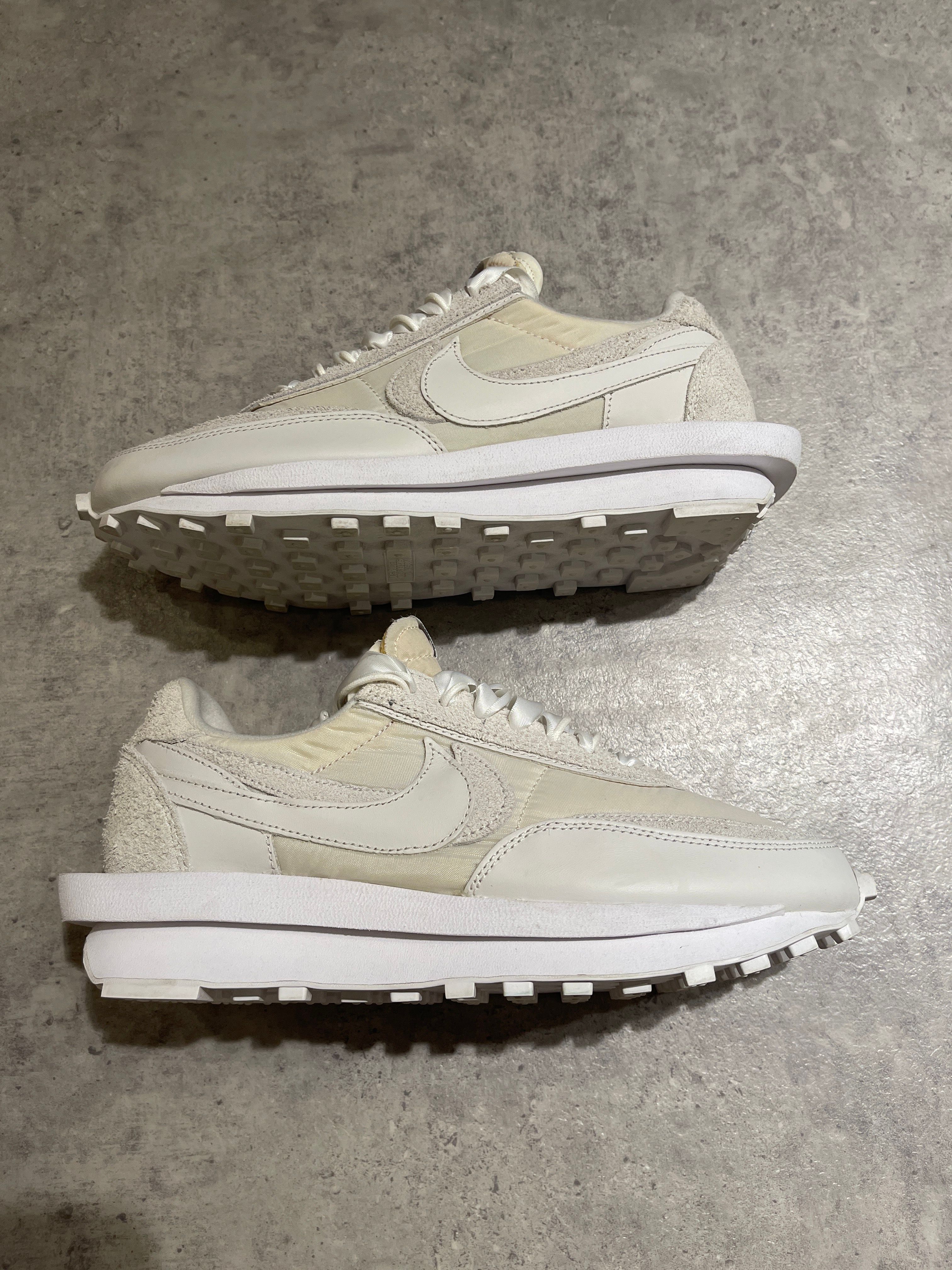 sacai × Nike LDV Waffle "Triple White"