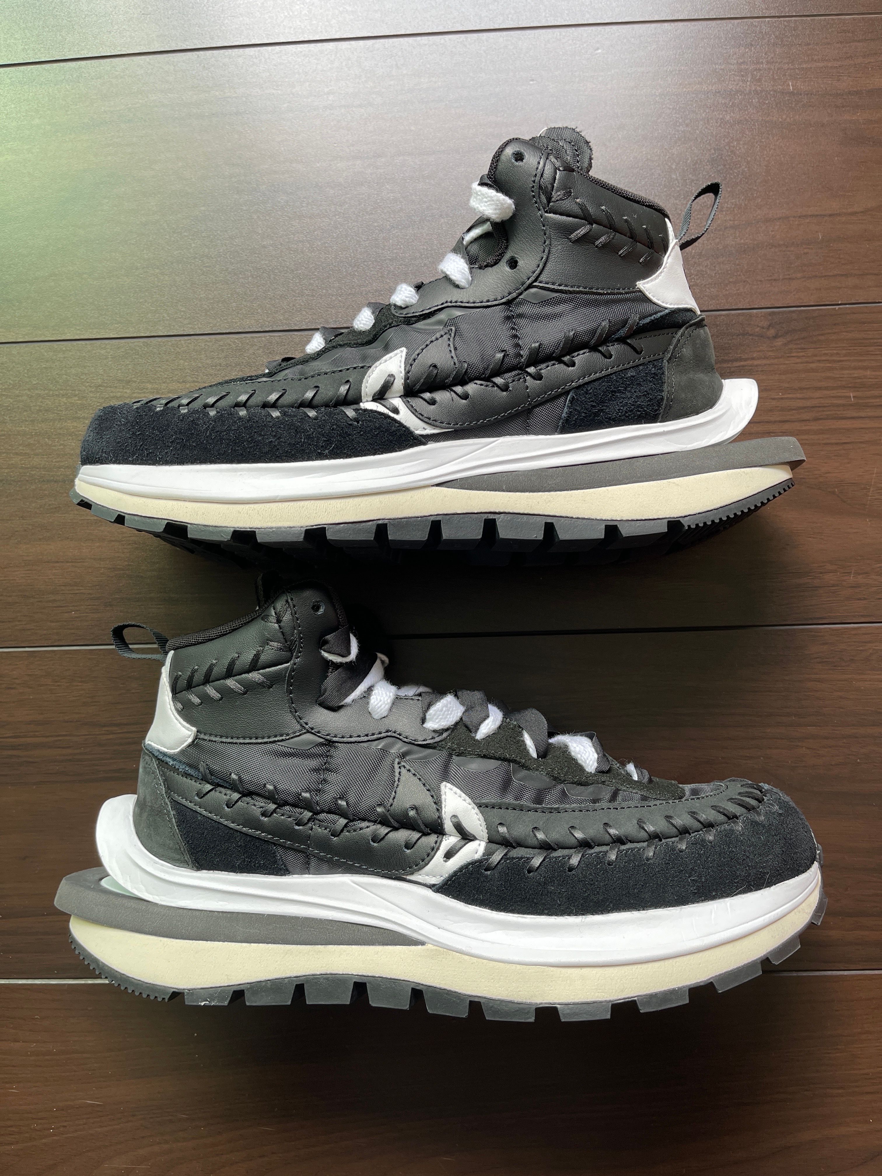 Jean-Paul Gaultier × sacai × Nike Vapor Waffle "Black/Black-White"