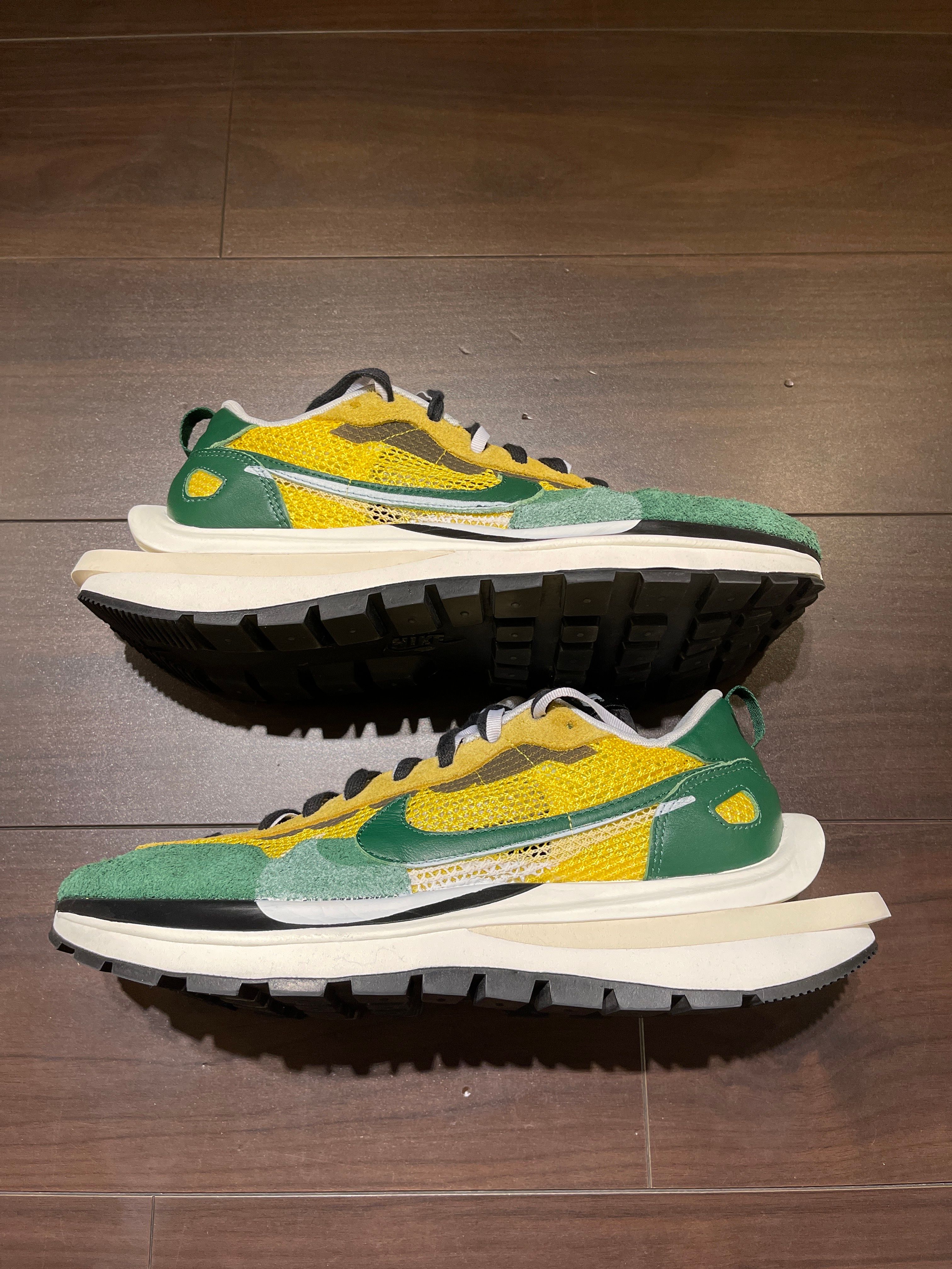 sacai × Nike Vapor Waffle "Tour Yellow/Stadium Green-Sail"