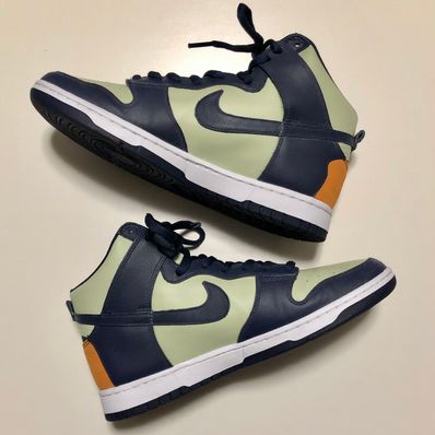 Nike Women's Dunk High "Pistachio and Midnight Navy"