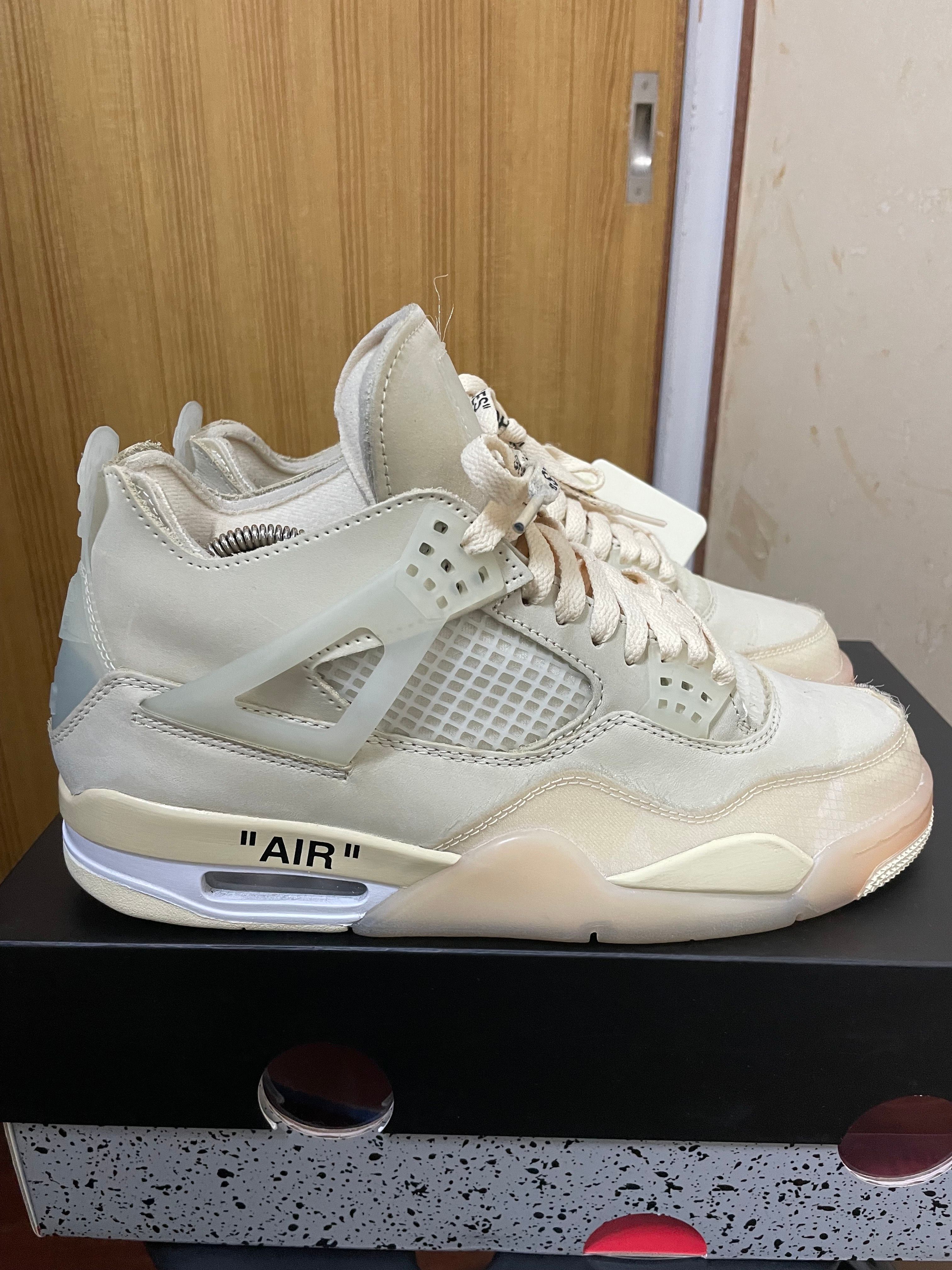 Off-White × Nike Women's Air Jordan 4 SP "Sail"