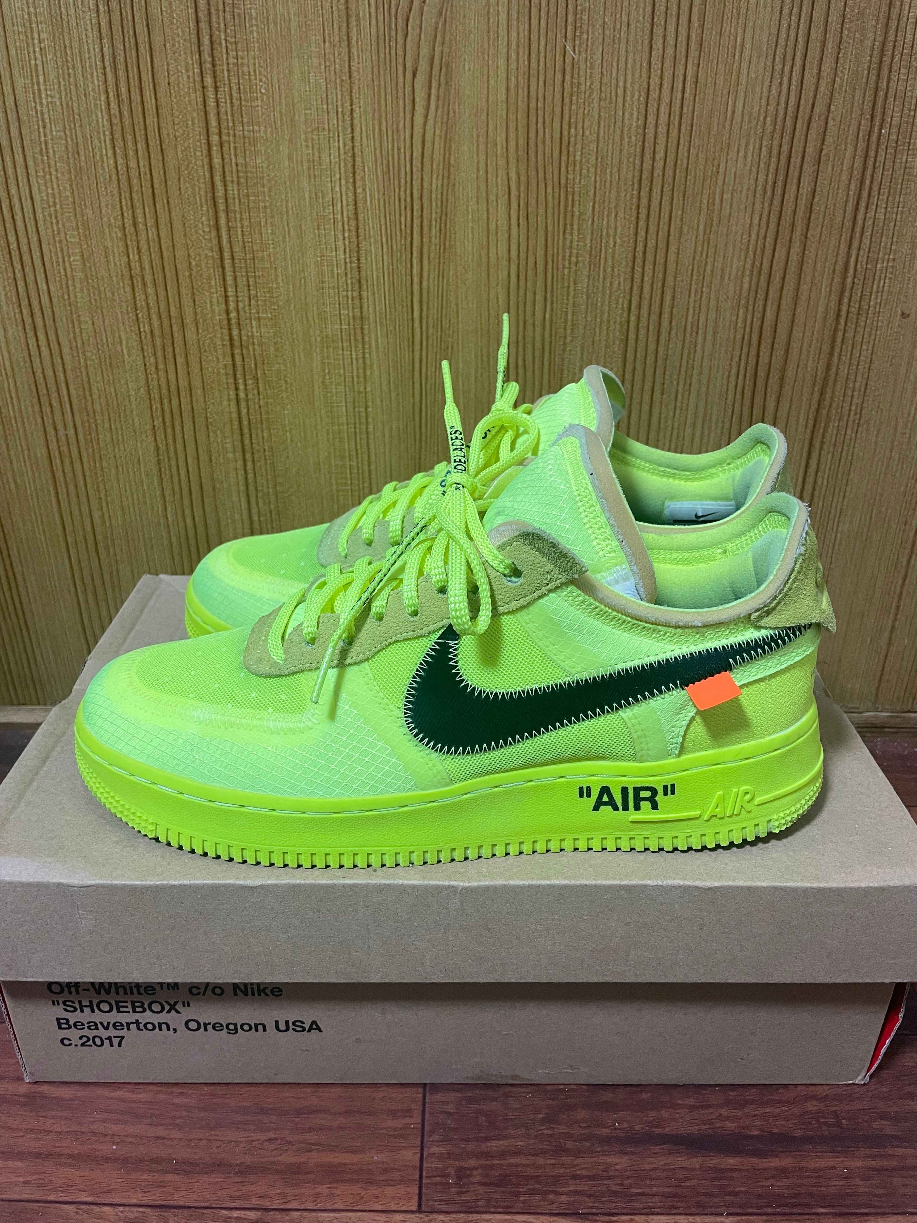 Off-White × Nike Air Force 1 Low "Volt"