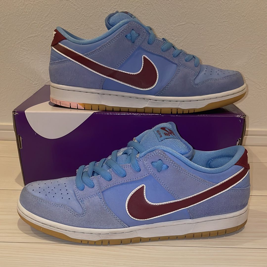 Nike SB Dunk Low Pro "Philadelphia Phillies/Valor Blue and Team Maroon"