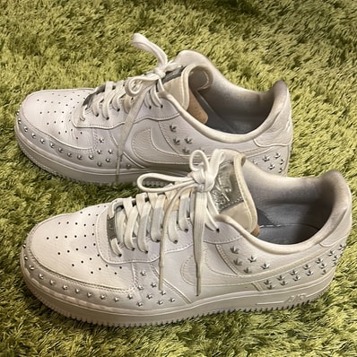 Nike Women's Air Force 1 Low Star Studded "White"