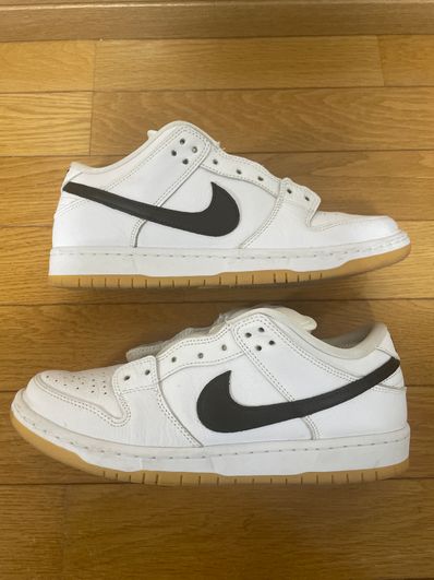 Nike SB Dunk Low Pro "White/Black-White-Gum Light Brown"