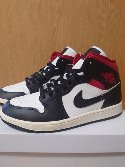 Nike Women's Air Jordan 1 Mid "Black/Gym Red"