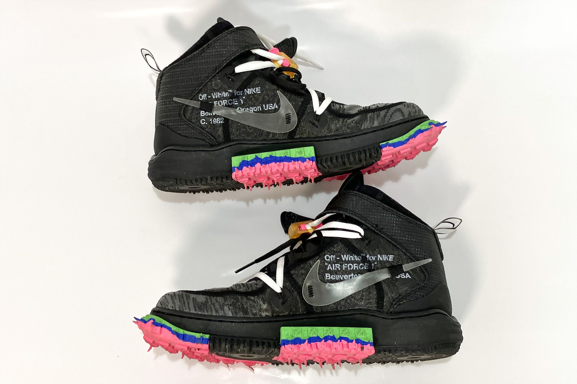 Off-White × Nike Air Force 1 Mid "Black"