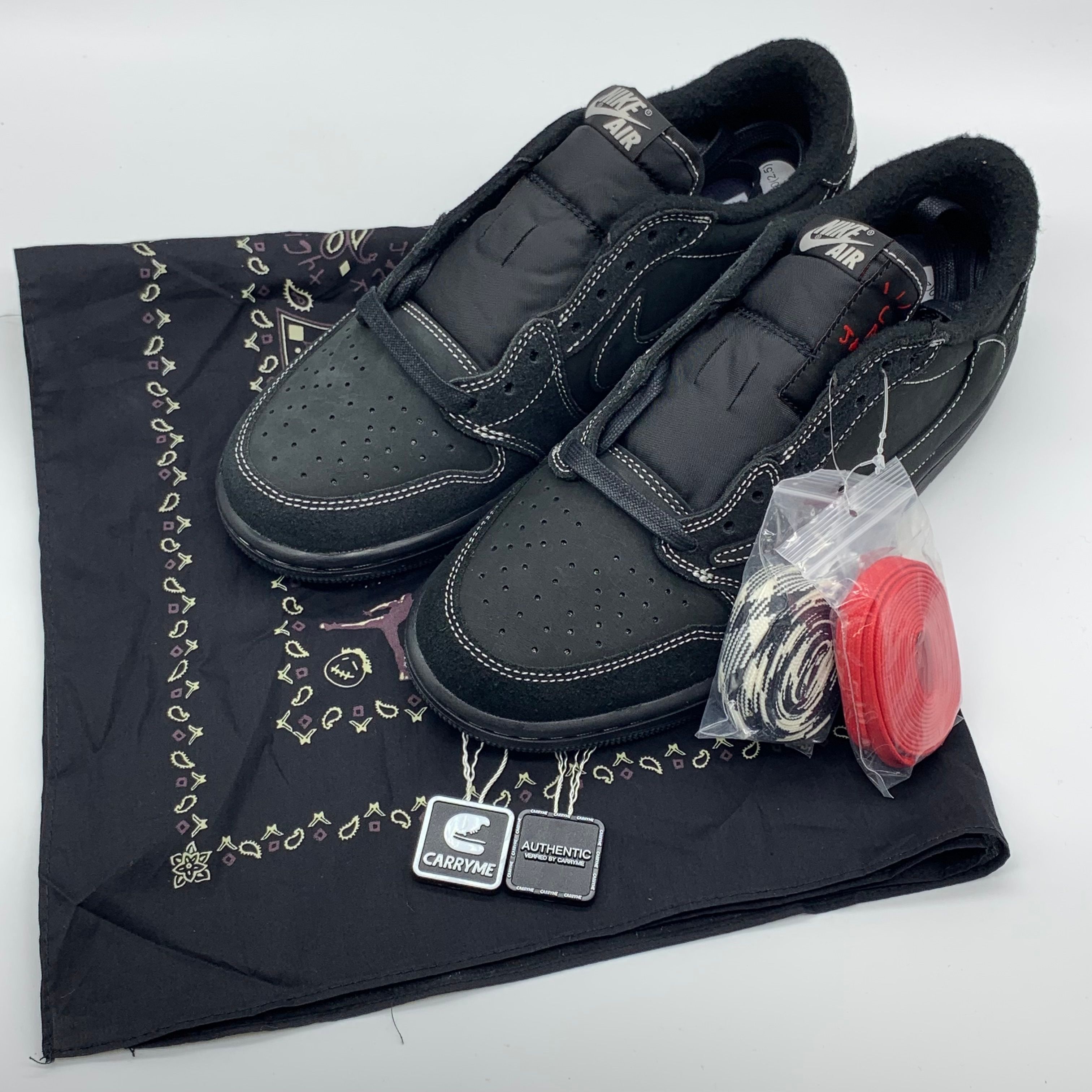 Travis Scott × Nike Air Jordan 1 Low OG SP "Black Phantom"